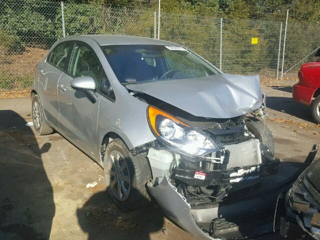 KNADM5A37C6080116 - 2012 KIA RIO LX SILVER photo 1