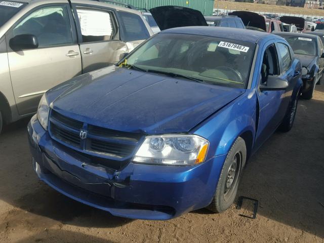 1B3LC46B89N508853 - 2009 DODGE AVENGER SE BLUE photo 2