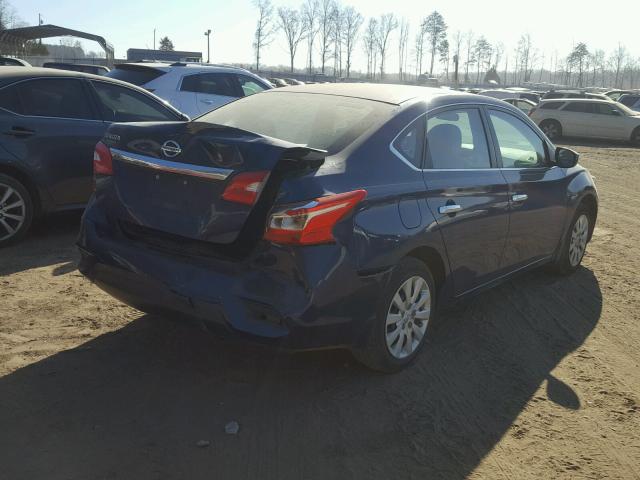 3N1AB7APXGY216248 - 2016 NISSAN SENTRA S BLUE photo 4