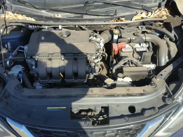 3N1AB7APXGY216248 - 2016 NISSAN SENTRA S BLUE photo 7