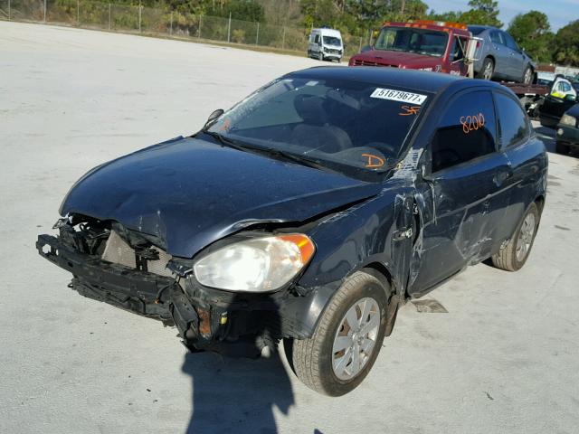 KMHCM36C59U112931 - 2009 HYUNDAI ACCENT GS GRAY photo 2