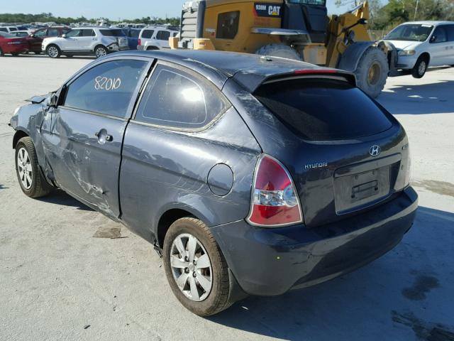 KMHCM36C59U112931 - 2009 HYUNDAI ACCENT GS GRAY photo 3