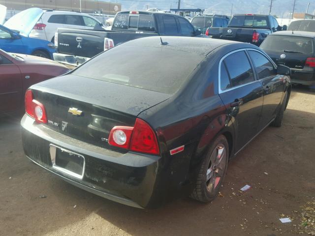 1G1ZH57B39F154189 - 2009 CHEVROLET MALIBU 1LT BLACK photo 4