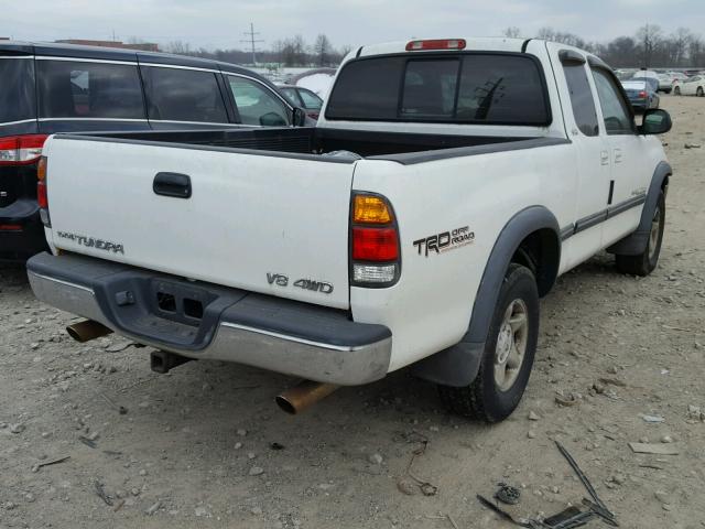 5TBBT441XYS059522 - 2000 TOYOTA TUNDRA ACC WHITE photo 4