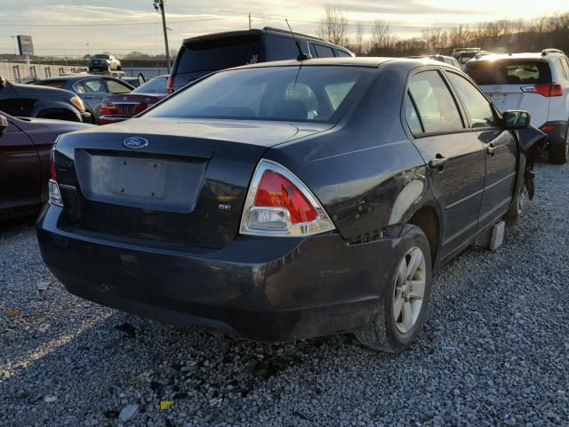 3FAHP07Z47R181140 - 2007 FORD FUSION SE BLACK photo 4