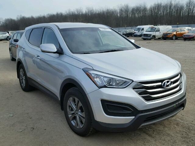 5XYZT3LBXGG328124 - 2016 HYUNDAI SANTA FE S SILVER photo 1