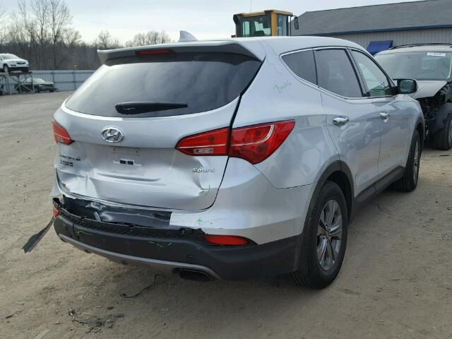 5XYZT3LBXGG328124 - 2016 HYUNDAI SANTA FE S SILVER photo 4