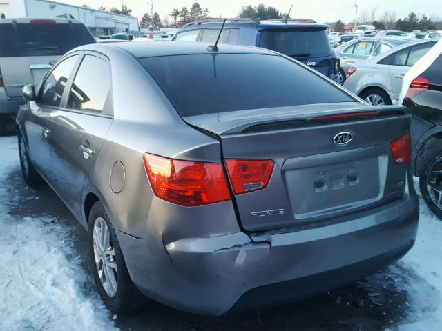 KNAFU4A21C5555775 - 2012 KIA FORTE EX CHARCOAL photo 3