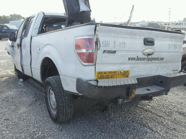 1FTEX1CM8BKD47279 - 2011 FORD F150 SUPER WHITE photo 3