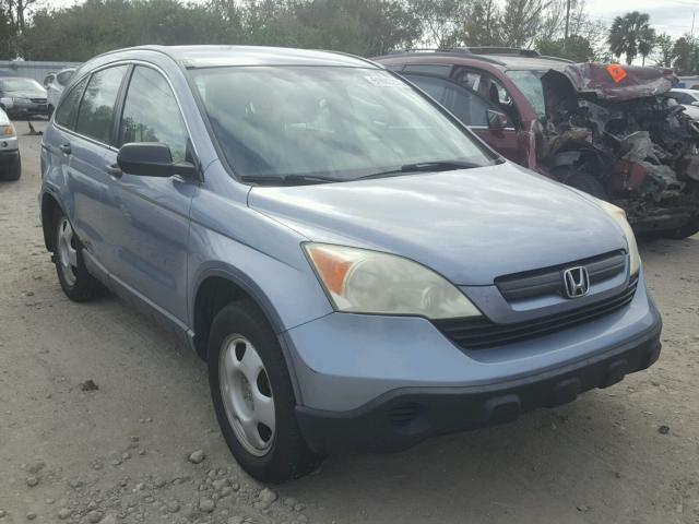 3CZRE38378G709356 - 2008 HONDA CR-V LX BLUE photo 1