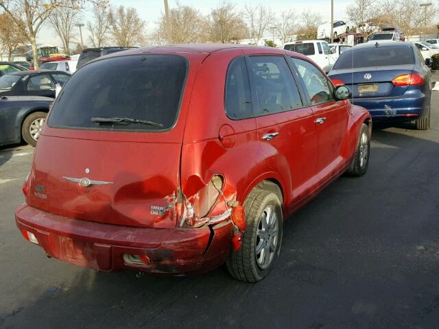 3A4FY58B47T609931 - 2007 CHRYSLER PT CRUISER RED photo 4