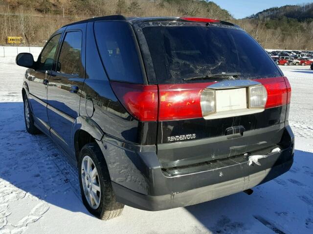 3G5DA03E05S533124 - 2005 BUICK RENDEZVOUS BLACK photo 3