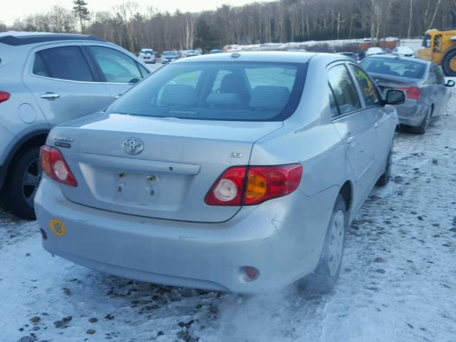 2T1BU4EE8AC311823 - 2010 TOYOTA COROLLA BA SILVER photo 4