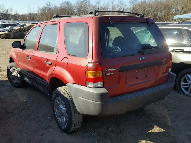 1FMYU92164KA29249 - 2004 FORD ESCAPE XLS RED photo 3