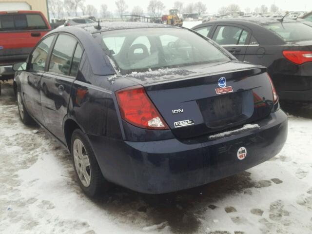 1G8AJ55F87Z115117 - 2007 SATURN ION LEVEL BLUE photo 3