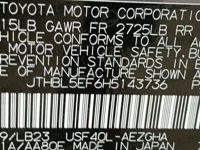 JTHBL5EF6H5143736 - 2017 LEXUS LS 460 GRAY photo 10