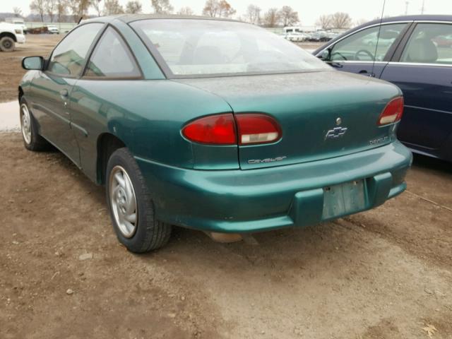 1G1JC1249VM139652 - 1997 CHEVROLET CAVALIER B GREEN photo 3