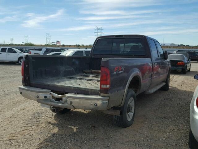 1FTSW31P44ED52379 - 2004 FORD F350 SRW S BURGUNDY photo 4