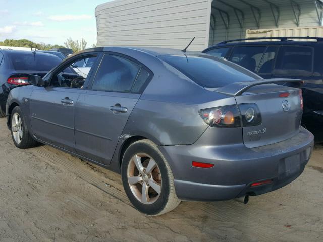 JM1BK123241211281 - 2004 MAZDA 3 S GRAY photo 3