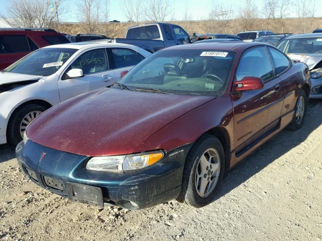 1G2WP12K91F166501 - 2001 PONTIAC GRAND PRIX RED photo 2