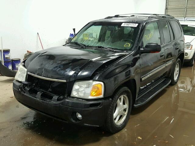 1GKDT13S222527724 - 2002 GMC ENVOY BLACK photo 2