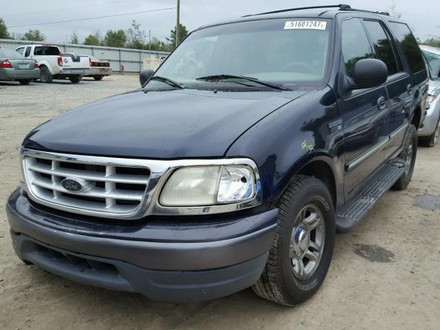 1FMRU1562YLB53208 - 2000 FORD EXPEDITION BLUE photo 2