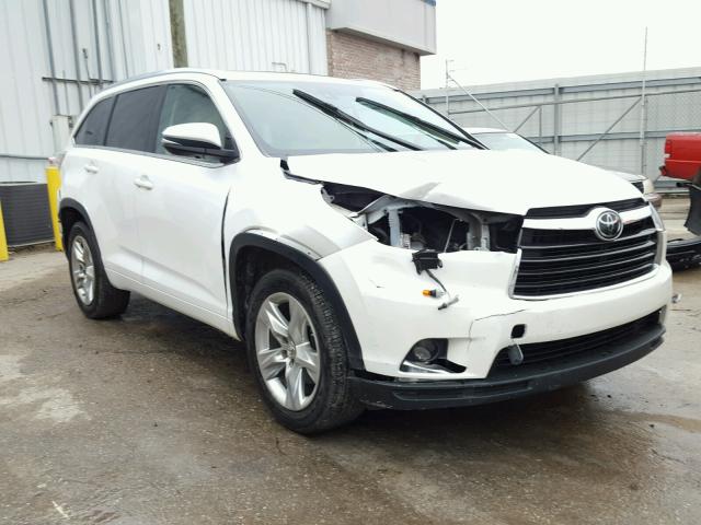 5TDYKRFH9FS042185 - 2015 TOYOTA HIGHLANDER WHITE photo 1