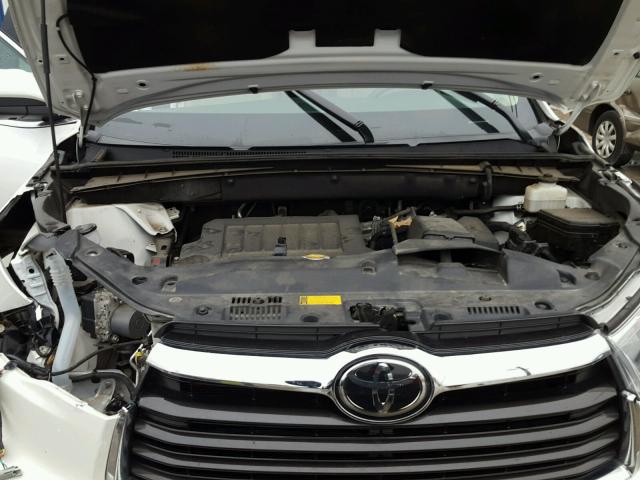 5TDYKRFH9FS042185 - 2015 TOYOTA HIGHLANDER WHITE photo 7