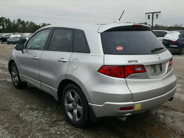 5J8TB18277A000909 - 2007 ACURA RDX SILVER photo 3