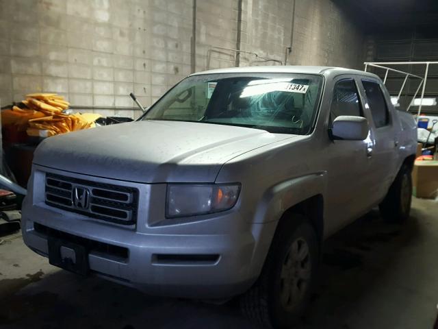 2HJYK16427H502684 - 2007 HONDA RIDGELINE SILVER photo 2