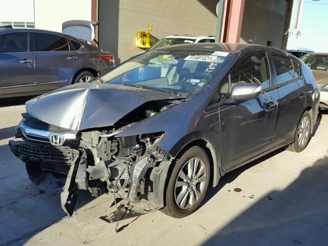 JHMZE2H70CS000917 - 2012 HONDA INSIGHT EX GRAY photo 2