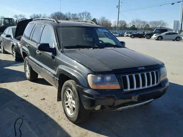 1J4GX48S54C146934 - 2004 JEEP GRAND CHER BLACK photo 1