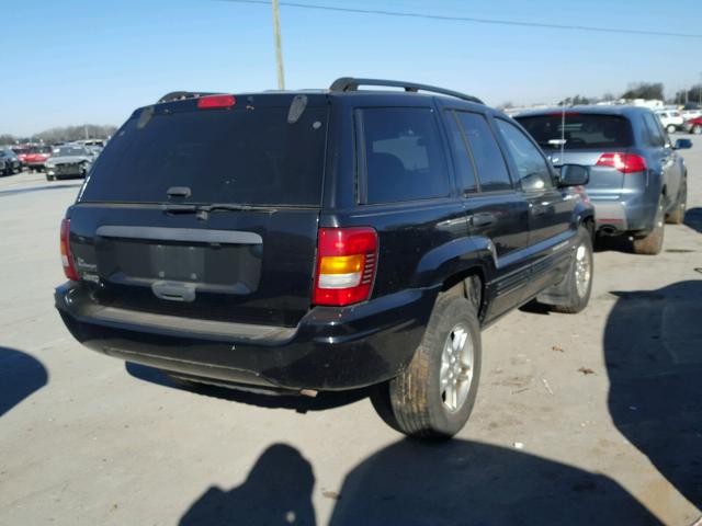 1J4GX48S54C146934 - 2004 JEEP GRAND CHER BLACK photo 4