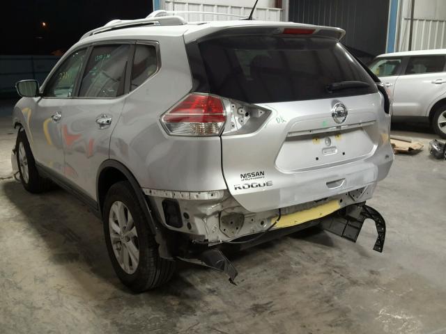 KNMAT2MT8GP642706 - 2016 NISSAN ROGUE S SILVER photo 3