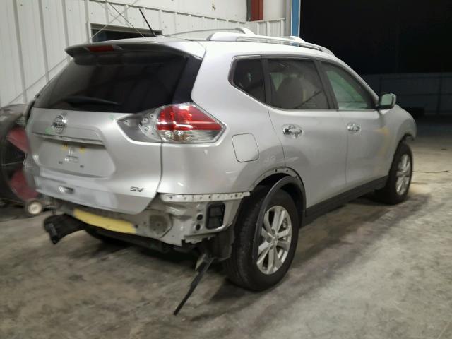 KNMAT2MT8GP642706 - 2016 NISSAN ROGUE S SILVER photo 4