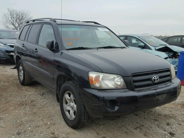 JTEDD21A040100139 - 2004 TOYOTA HIGHLANDER BLACK photo 1