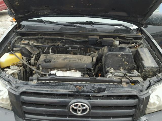 JTEDD21A040100139 - 2004 TOYOTA HIGHLANDER BLACK photo 7