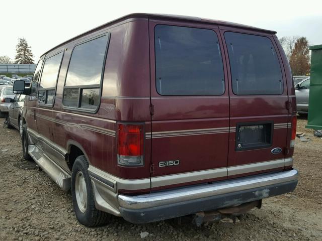 1FDRE14L43HB17939 - 2003 FORD ECONOLINE MAROON photo 3