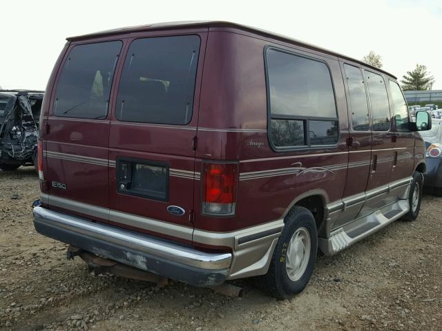 1FDRE14L43HB17939 - 2003 FORD ECONOLINE MAROON photo 4