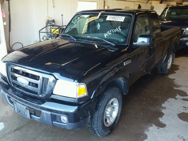 1FTYR44U76PA87148 - 2006 FORD RANGER SUP BLACK photo 2