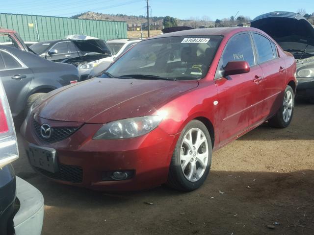 JM1BK32F991192614 - 2009 MAZDA 3 I MAROON photo 2