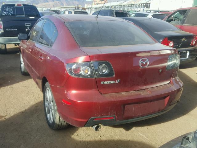 JM1BK32F991192614 - 2009 MAZDA 3 I MAROON photo 3