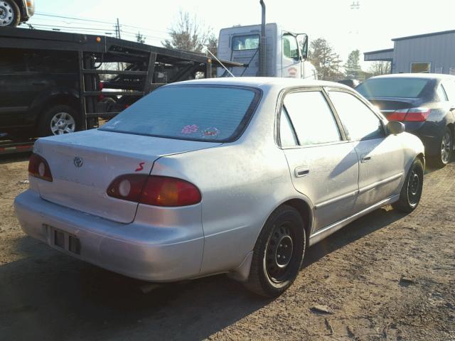 2T1BR12E22C584536 - 2002 TOYOTA COROLLA CE SILVER photo 4