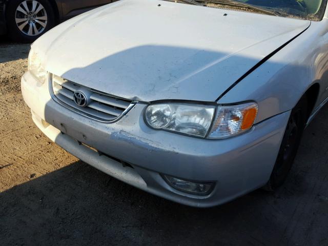 2T1BR12E22C584536 - 2002 TOYOTA COROLLA CE SILVER photo 9