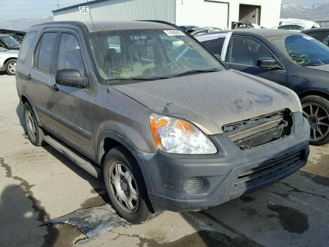 JHLRD78525C057815 - 2005 HONDA CR-V LX BROWN photo 1