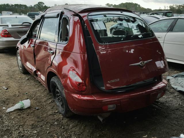 3A4FY48B77T500387 - 2007 CHRYSLER PT CRUISER RED photo 3