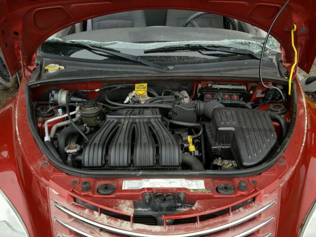 3A4FY48B77T500387 - 2007 CHRYSLER PT CRUISER RED photo 7