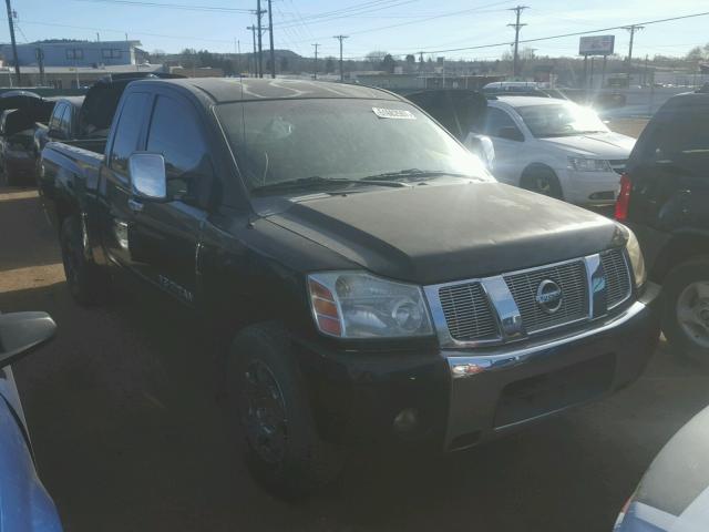 1N6BA06A05N541756 - 2005 NISSAN TITAN XE BLACK photo 1