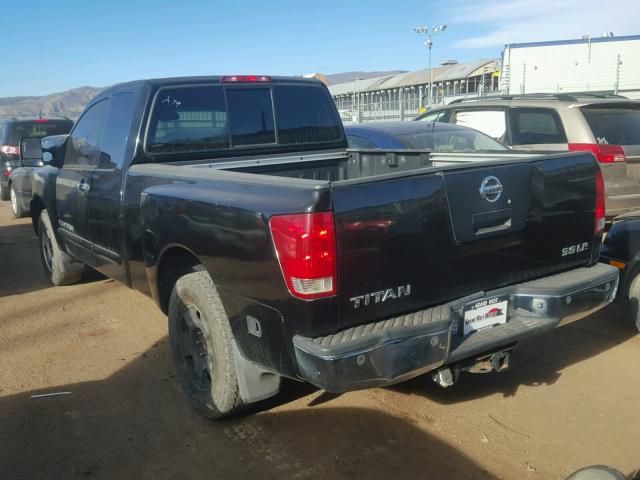 1N6BA06A05N541756 - 2005 NISSAN TITAN XE BLACK photo 3