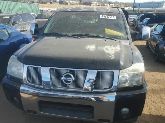 1N6BA06A05N541756 - 2005 NISSAN TITAN XE BLACK photo 9